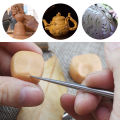 Pottery Stainless Steel Modeling Stick Acupressure Texture Creasing Indentation Sharp Pottery Clay Tool Carving Clay Sculpting Modeling Tool. 