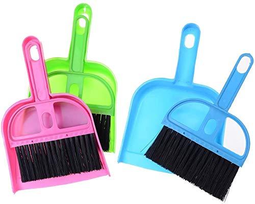 2in1 mini Broom and Dustpan Set Dust Pan with Handle Cleaning Brush Broom Floor Sweep