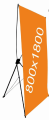 Panda X Stand Without PanaFlex | Flexable Stand | Easy To Carry Anywhere | Panaflex Banner Printing Services | Flex Standee - Display Stand 2x5 Feet For Marketing Promotions - Flex Standee - X Display Stand |. 