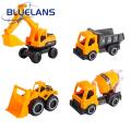 Smooth Edges Toy Mini Construction Vehicle Set Excavator Bulldozer Concrete Mixer Dirt Truck Kids' Engineering Toys Ideal Birthday Christmas Gift for Boys No Battery Required Engineering Truck Toy. 