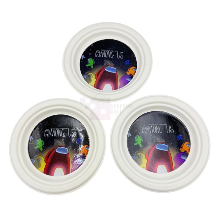 Among Us Paper Plates - 7 inch - Among Us Theme - Multicolors - Unisex - Pack Of 10
