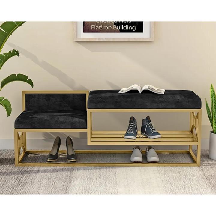 Seat Corner Bench / Bench / Tufted Backless Bench / Tufted Bench / Cushion Top Bench / Entryway Bench