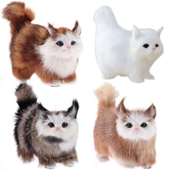 Kids Toy Birthday Gifts Kitten Doll Fake Cat Soft for Children Cat Model Plush Cat Toys Stuffed Kitten Simulation Cat Daraz.pk