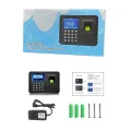 Imported Professional Biometric Fingerprint Time Attendance Machine Clock Recorder Employee Digital Electronic English Voice Reader Machine . No Need Software.. 