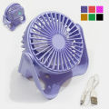 USB Rechargeable Portable Small Fan for Desk With 3 Adjustable Turbo Speed modes options 180 degree rotation | Durable Material, Great For Office & Living Room. 