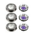 3Pcs Shaver Head Replacement Shaver  for Philips HQ3 HQ4 HQ55 HQ56 HQ6900 HQ6868 HQ5812 HQ6874 Razor  for Men. 