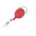 Oval Shape Retractable Yo-Yo Clip for Id Card Holder for School Office Red. 