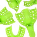 10Pcs/Set Dental Perforated Green Plastic Impression Tray Teeth Whitening Autoclave Durable Dentist Oral Materials Tooth Holder. 