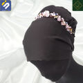 InstantSale | SK Imported Elegant Bridal Wedding Hair Crystal Pearl Multicolor Flowers Girl Hijab Headband Ribbon Headpiece Hair Jewelry Accessories J203. 