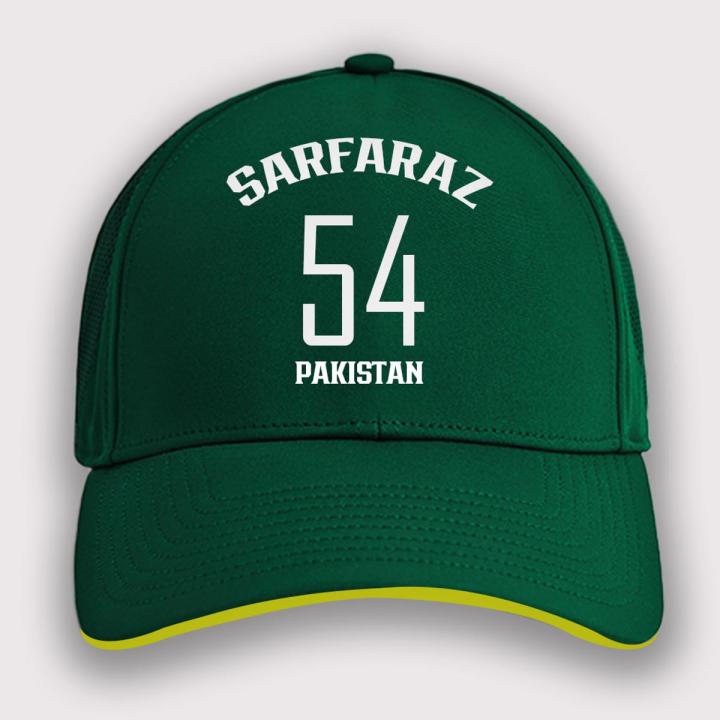 Sarfaraz Ahmed Cap Pakistan Cricketer for Boys and Girls 54 Hat at CustomizeGiftsPK