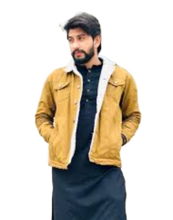New Jeans jacket Sherpa Denim Jacket with White Fur