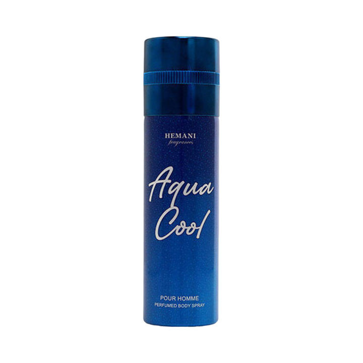 𝗛𝗘𝗠𝗔𝗡𝗜 𝗟𝗜𝗩𝗘 𝗡𝗔𝗧𝗨𝗥𝗔𝗟 - AQUA COOL BODY SPRAY 200ML - "FOR MEN"