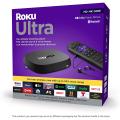 Roku Ultra 2022 4K/HDR/Dolby Vision Streaming Device and Roku Voice Remote Pro with Rechargeable Battery, Hands-Free Voice Controls, Lost Remote Finder, and Private Listening. 