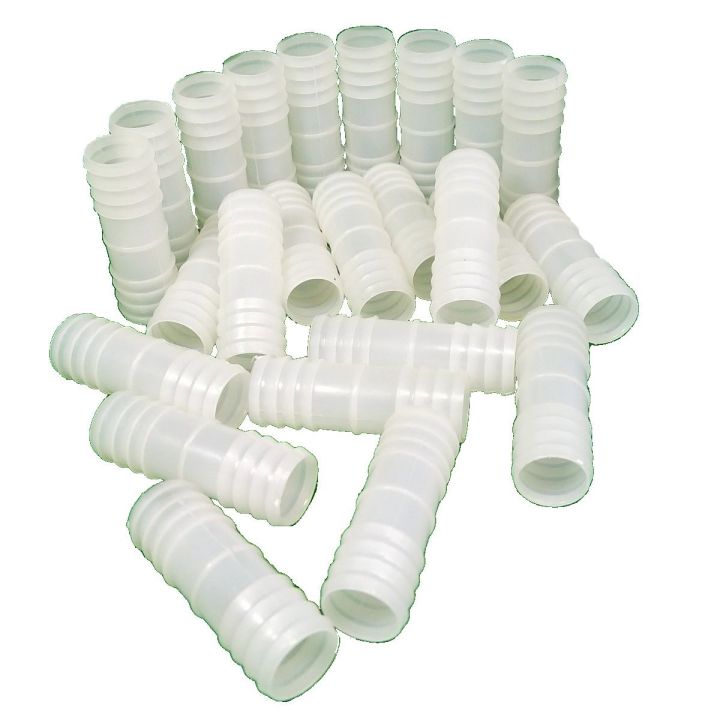 Pack of 10pcs 0.75 inch OR 3/4 inch Water Pipe Connector Plastic Straight Garden Pipe Connection Hose Jointer Air Oil Gas SJ Online Mart
