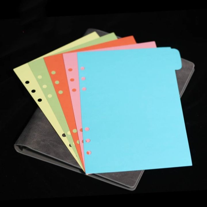 Colorful Office Subject Tab Dividers Classified Lables Refill Papers A5 ...