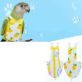 LKPCIGCXM 2Pcs Bird Diaper Reusable Washable Parrot Nappies Clothes Flight Suit Dress for Parakeet atiel African Macaw. 