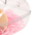 Hamster Bathtub Fully Transparent Leak-proof Safe Pet Hamster Bathroom for Little Animals. 