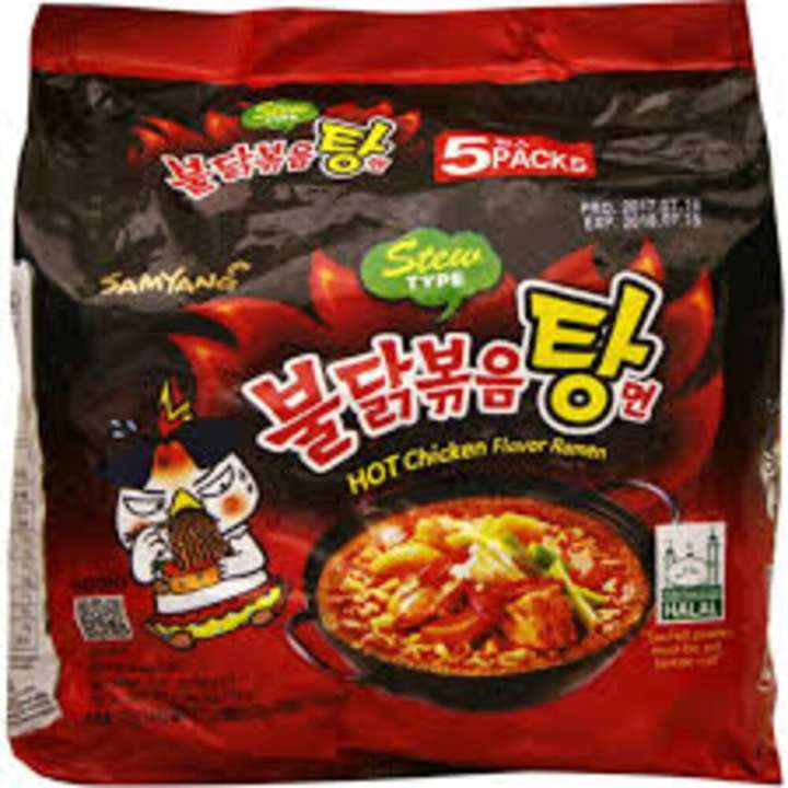 Samyang Hot Chicken Flavor Ramen Noodle stew Type 145G 540 calories Chicken noodle