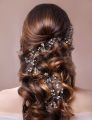 Crystal Pearl Hair Belt Wedding Bridal Hair Ornaments Hair Jewelry Decorations for Brides Wedding Hair Accessories. 
