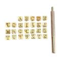 26Pcs Steel Alphabet Stamps Punch for Leather Craft Stamps Tools 26 English Letters Metal Stamp Leathercraft. 