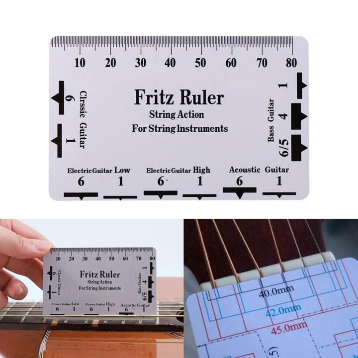 String Ruler Guitar Repairing Tool Guitar Strings String Pitch Ruler Measurement Rulers ...