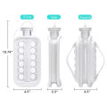 2022 New Ice Cube Ball Mould Portable Ice Maker Bottle Can Make 17 Ice Cubes Creative Ice Ball Bubble Curling Foldable Ice Tray. 