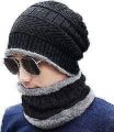 kids winter Beanic hate and scarf set warmknitted men. 