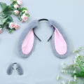 Bunny Ears Hat Black Dog Ears Beanie With Bunny Ears Black Bunny Ears Floppy Bunny Ears Bunny Ears Beanie. 