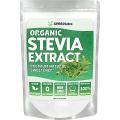 XPRS Nutra Organic Stevia Extract Powder - 113g of Premium USDA Organic Stevia Powder Zero Calorie Sugar Substitute - 4 oz 90% Steviol Glycoside HPLC - Slightly Bitter Strong Vegan Friendly Sweetener. 