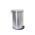 Stainless Steel Plain Pedal Dustbin/Plain Pedal Garbage Bin with Plastic Bucket- 8 liter. 