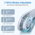 STREET VENDOR Neck Fan Portable Bladeless neck fans rechargeable USB Cooling Fan Super Strong hanging neck fan Portable Personal Fan Super Quiet Fan Dual Cooling Fan Summer Fan for Outdoor Sports Home Office Travel. 