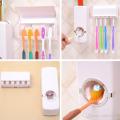 Smart Toothpaste Dispenser with Built-In Toothbrush Holder - Touchless, Convenient, and Durable. 