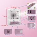 Portable Transparent Crystal Humidifying Spray Decorative Sitting Room Air Cooler Usb Charge Cooling Fan. 