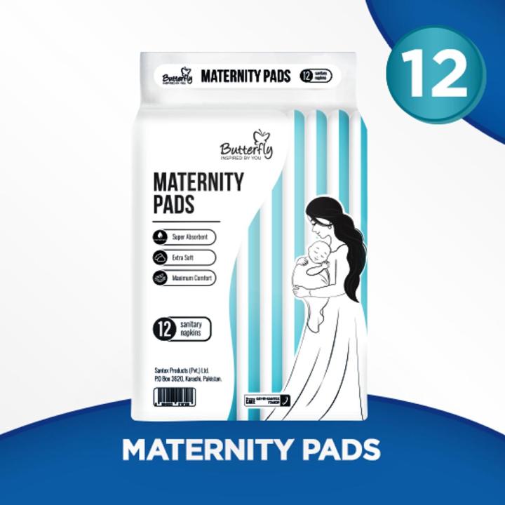 Butterfly Maternity Pads 12 Pcs