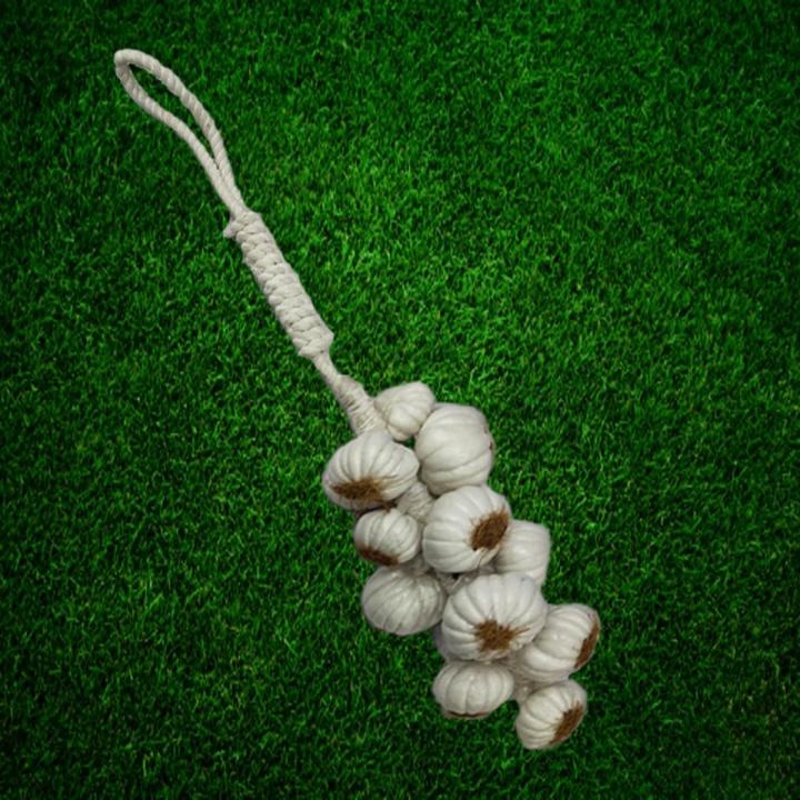 Artificial Foam Garlic Hanging String Vegetable Home Decoration - White