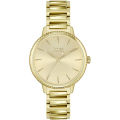 Hugo Boss Signature Gold Stainless Steel Gold Dial Quartz Watch for Ladies - 1502541. 