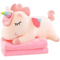 Pillow quilt dual-use pillow folding air-conditioning blanket car cushion pillow three-in-one office nap artifact. 