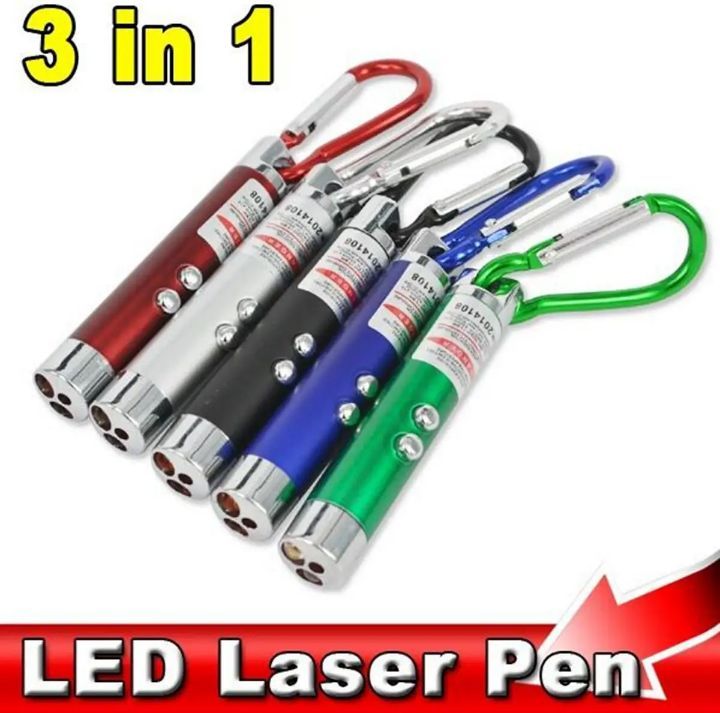 Powerful Laser Pointer With 3 in 1 Features Includeing Sos, and Uv Light - Q10900
