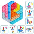 New plicing Fidget Toy New tyle pliced tre Relief Jigaw Puzzle Bubble Toy Relief Anxiety Antitre queeze. 
