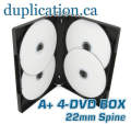 PREMIUM DVD CASE High Quality Box For PC, Laptop PS2, PS3,Xbox,PS4, PS5 DVDS (Four DVD Space in Each Box) CD DVD Discs Storage BLACK Box. 