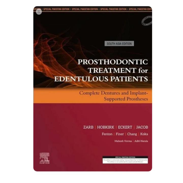 Prosthodontic Treatment for Edentulous Patients South Asia Edition ZARB