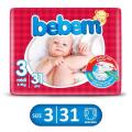 BEBEM TWIN MIDI SIZE 3 DIAPERS. 