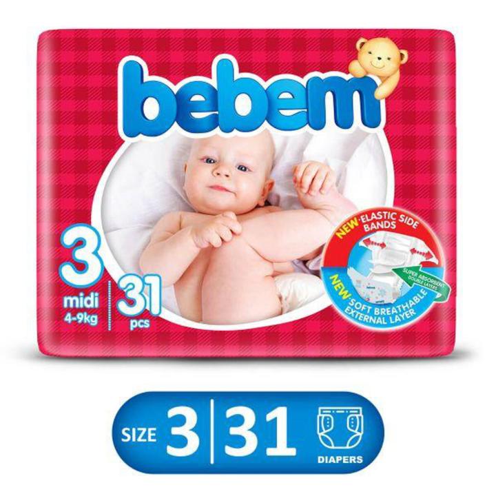 BEBEM TWIN MIDI SIZE 3 DIAPERS