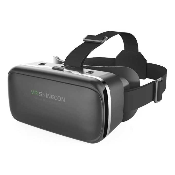 Shinecon G04A: New 3D Virtual Reality Gaming Glasses Headset - Compatible with Smartphones, VR Full-Screen Glasses Helmet, Adjustable VR Goggles for Phones 4.7-6.53 Inch-TTA