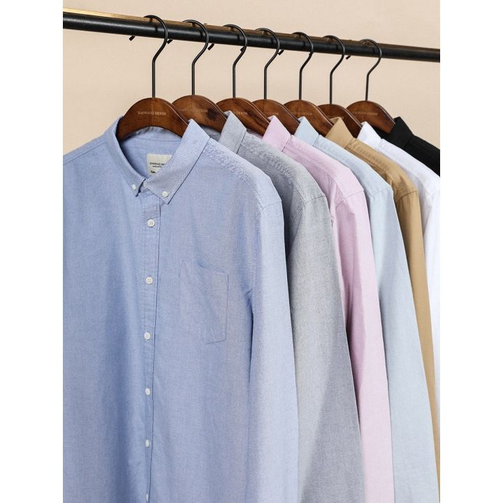 Oxford shirts men classical casual shirt 100% cotton spring new clothing