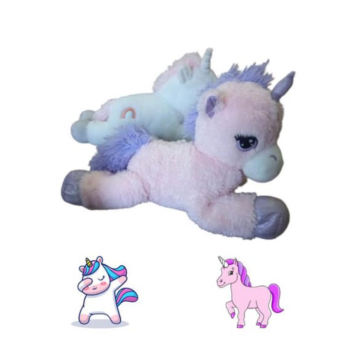 Big Unicorn plush toy Big Kawaii Soft Fluffy Animal Toy Clean large Doll rainbow pink and white unicorn very smooth soft Daraz.pk