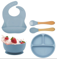 Kids Silicone Feeding Set Todler Meal Set 100 %  Silicone Baby Meal Set Silicone Set Childerns Meal Training Set Cutlery .. 