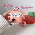 Cute SpongeBob SquarePants Patrick Star Suitable for AirPods Apple Wireless Bluetooth Headphone Cover 1/2/pro Silicone Case. 
