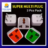 3 Pcs Universal Multi Plug Adaptor Mobile Multi