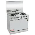 Welcome 3 Burner 34" Gas Cooking Range WC-7000 - Silver. 